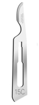 Image LAME DE BISTOURIS SWANN-MORTON STÉRILE #15C STAINLESS